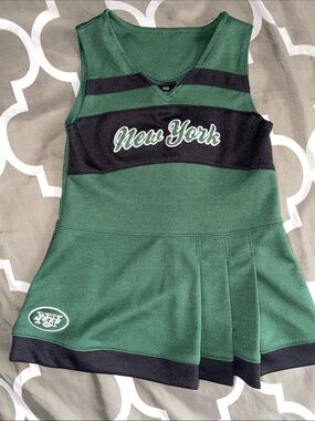 Girls' Green 'New York' Cheer Dress Top